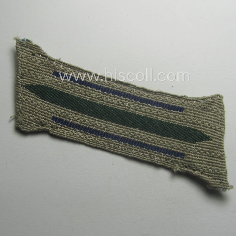 Truly used and/or carefully tunic-removed pair of WH (Heeres) EM/NCO-type collar-tabs (or: 'Einheitskragenspiegel') 'Sanitäts-Trpn.'
