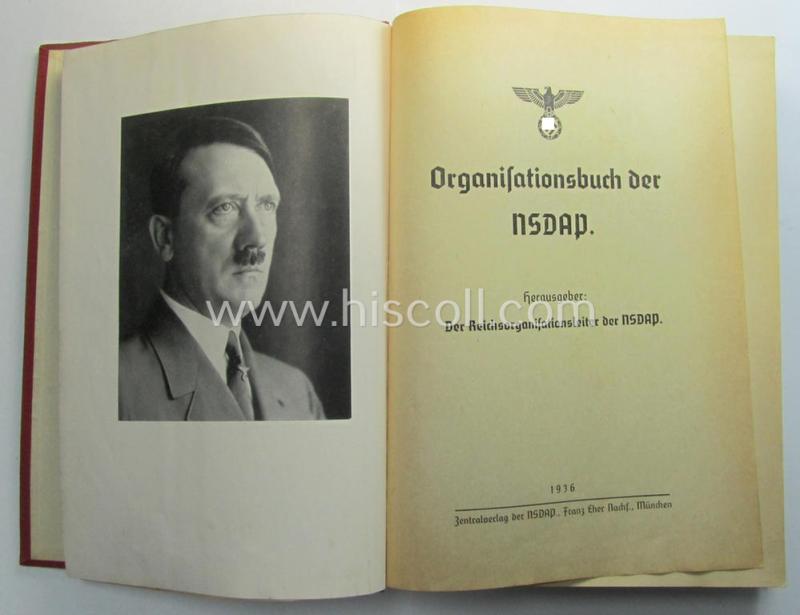 'Organisationsbuch der N.S.D.A.P.' - 2nd edition, '1936'