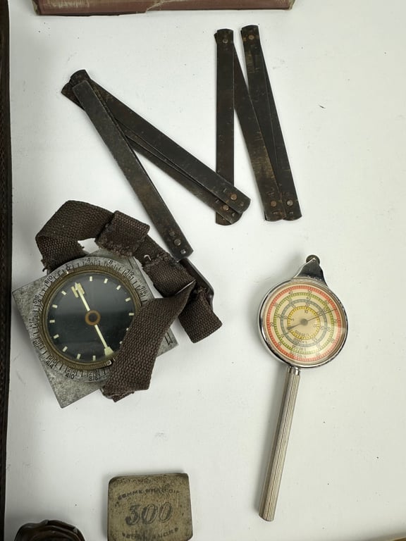 WW2 German Brown Map case "found like this"