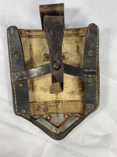 German Folding Shovel with Carrying Case, 2nd Model