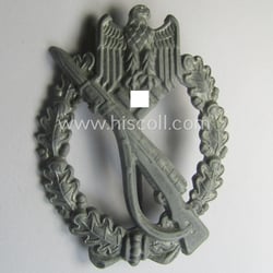 Incomplete 'Infanterie Sturmabzeichen in Silber', being an unmarked...
