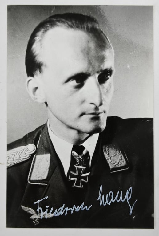 Signature of Luftwaffe KC-OLC&S Recipient 'Friedrich Lang'