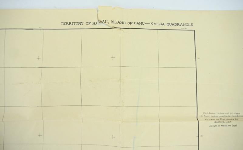 USAFICPA WW2 Mapcard Hawaii