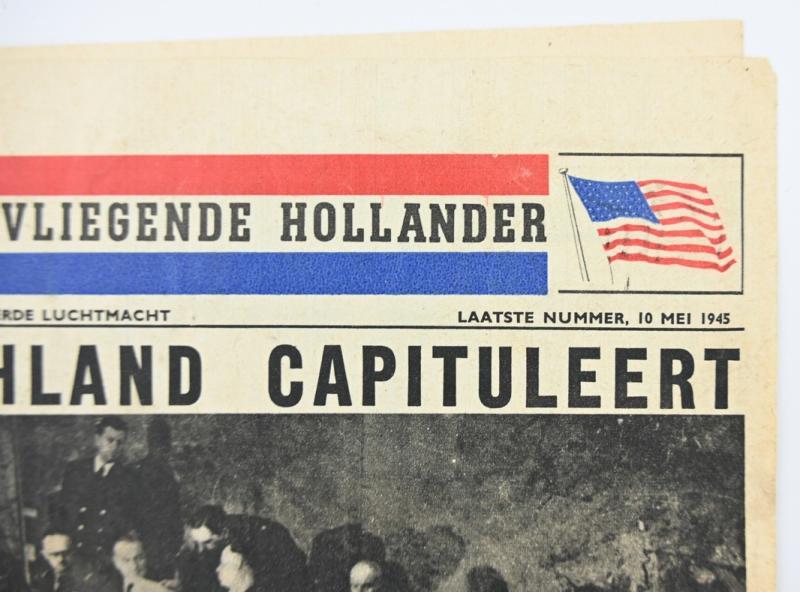 Allied/Dutch Flyer “De Vliegende Hollander” 10 May 1945 Last Edition