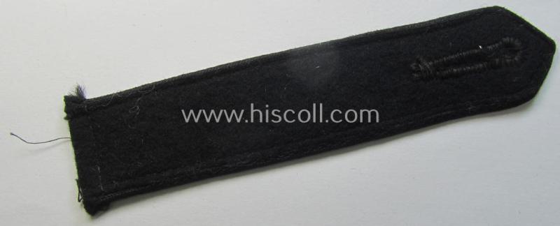 Neat - and naturally single! - black-piped, so-called: 'DJ- o. Deutsches Jungvolk' shoulderstrap as was intended for usage by a: 'DJ-Mitglied' who served within the: 'Bann 565' (565 = 'Spittal')