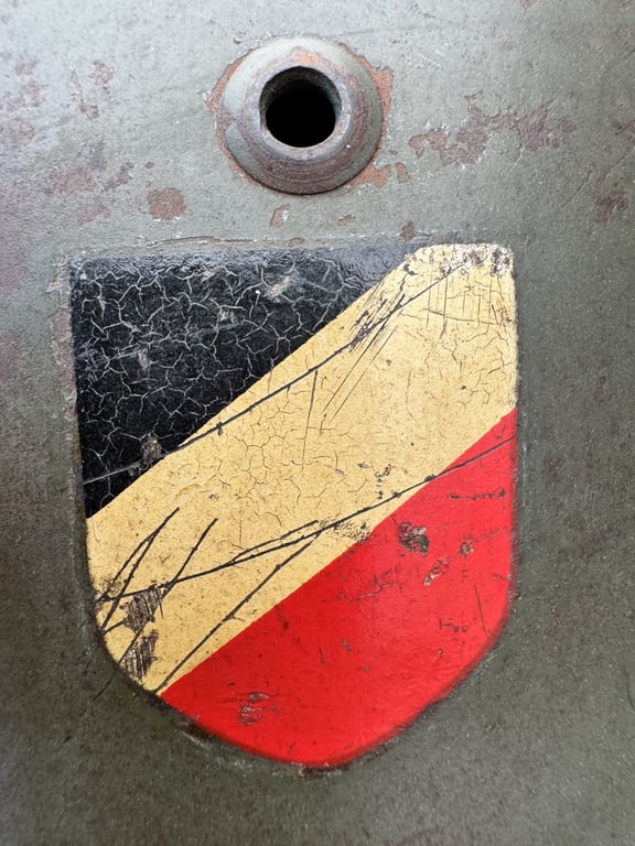 Wehrmacht Heer Untouched M35 Double Decal Helmet – ET68 – 1937 Liner