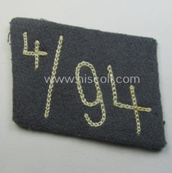 Single, SA (ie. 'Sturmabteilungen') collar-patch (ie. 'Kragenspiegel'): 'SA-Mitglied'...