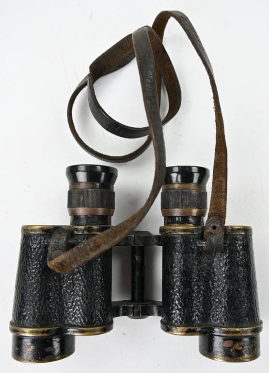 British WW2 Binocular with Carrying Pouch