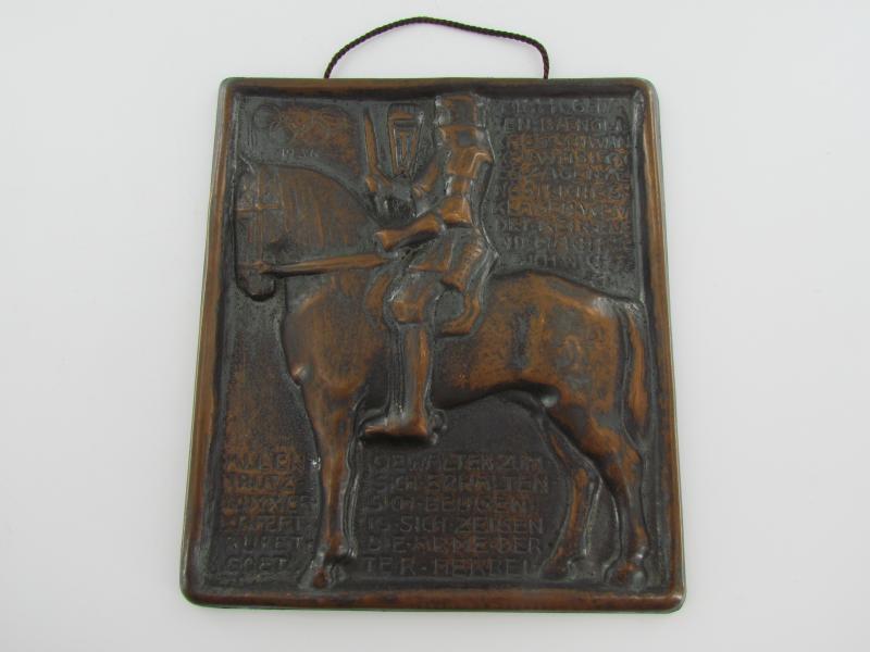 WW2 Era German 1936 Olympic Wall Plaque