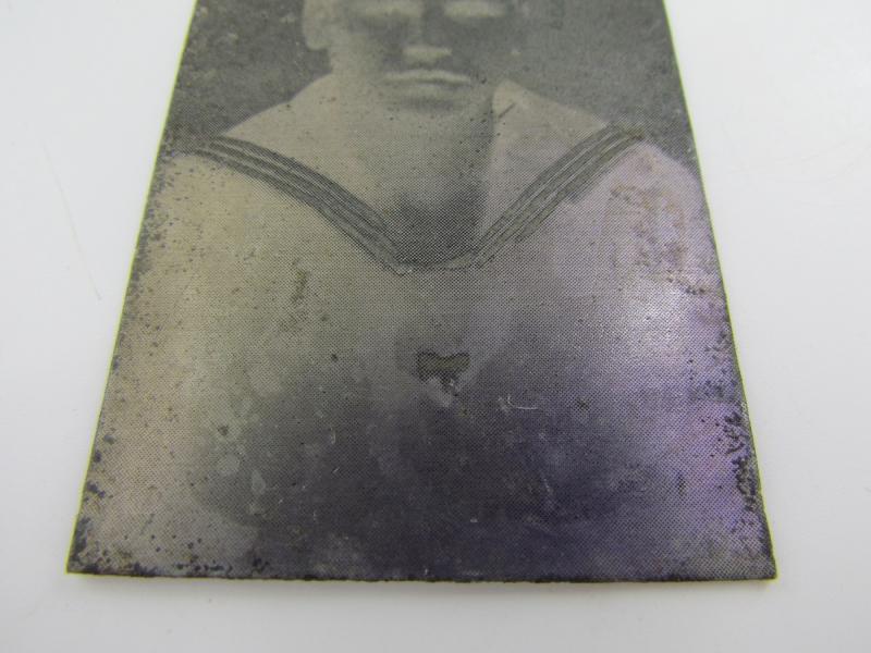 Original German Newspaper Photo “Druckplatte” (printing plate)