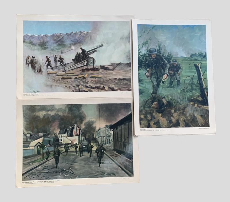 German WWII Combat Art Folio