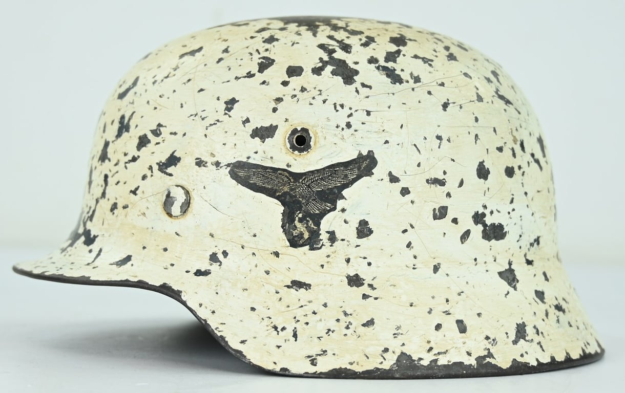 German LW M35 DD Winter Camo Helmet