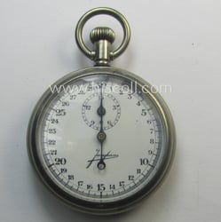 WWII-period- (ie. 'Deutsche Wehrmacht'-related-) pocket-chronograph (ie. 'Dienstchronograph') of...