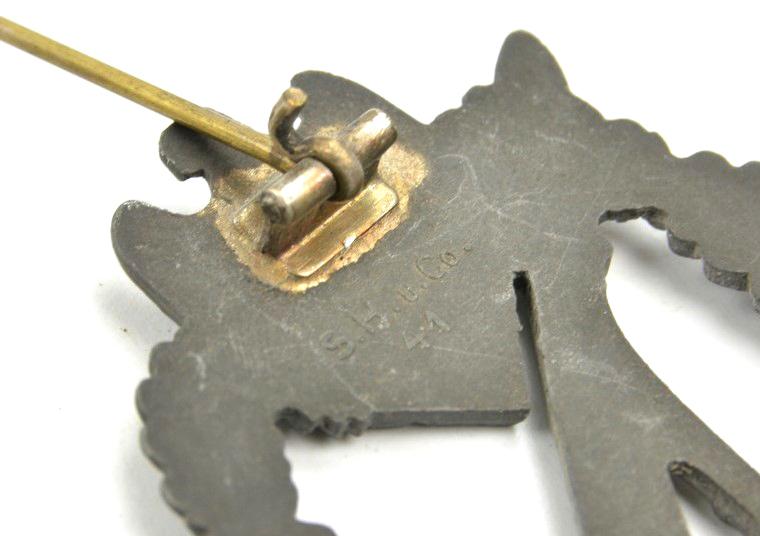 German Infantry Assault Badge in Silver 'S.H.u.Co 41'