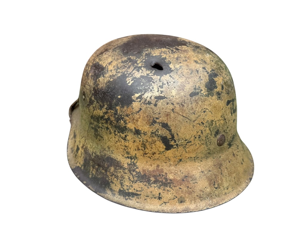 M42 Camouflage Helmet battle damage