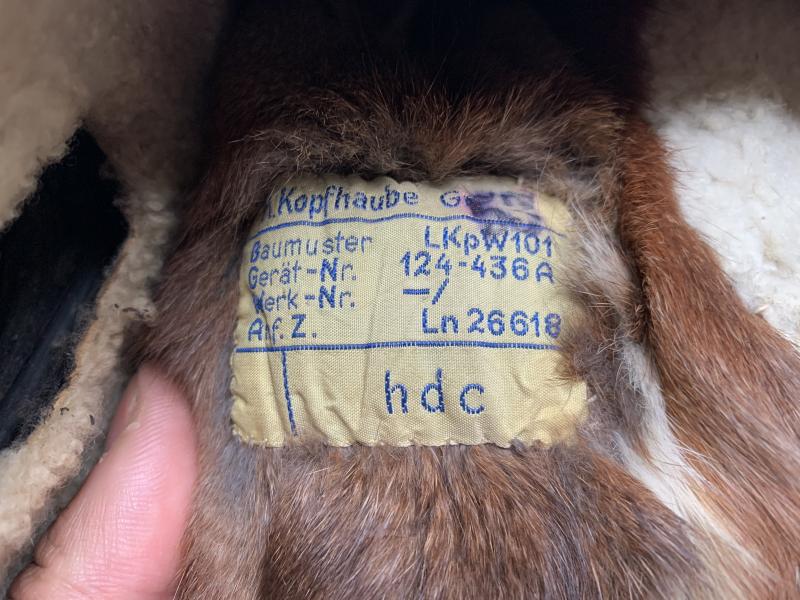 Luftwaffe Winter Flying Helmet 'LKp W101'