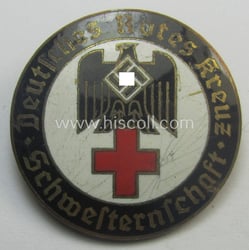 Serial- (ie. '921'-) numbered, DRK nurses'-badge entitled: 'Schwesternschaft'