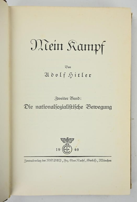 German Adolf Hitler Mein Kampf Book Set 1940