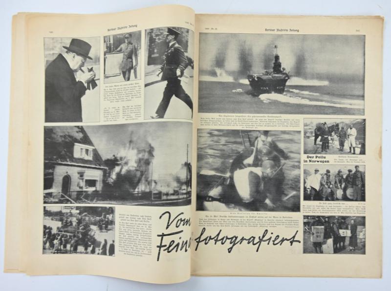 German Berliner Illustrierte Zeitung Newspaper June 1940