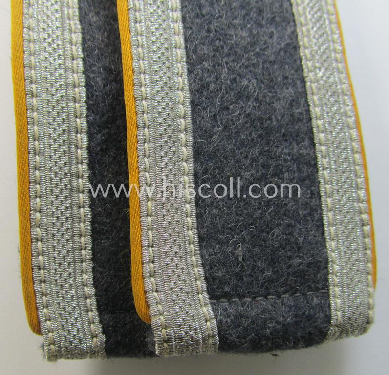 Attractive - and fully matching! - pair of mid- (ie. later-) war-period, WH (Luftwaffe) NCO-type shoulderstraps as was intended for usage by an: 'Unteroffizier der Flieger o. Fallschirm-Truppen'