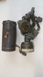 Wehrmacht M30 Gas Mask & Matching 1938 Canister