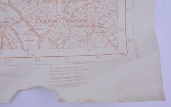 German Roadmap 'Oostkerke' 1941