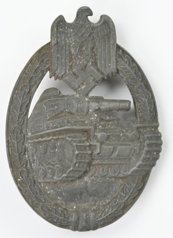 German Panzer Assault Badge in Silver