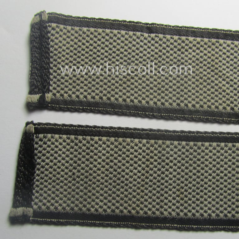 Waffen-SS 1943/44-pattern cuff-title (ie. 'Ärmelstreifen') as executed in typical 'BeVo'-weave-pattern as was intended for a member within the: '17. SS-Panzergrenadier-Division "Götz von Berlichingen"