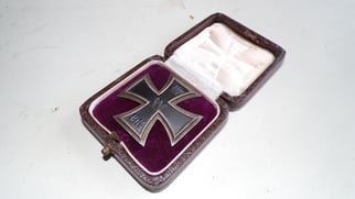 Cased WWI Imperial German EK1 1914