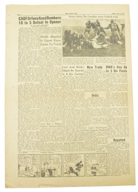 Canadian Maple Leaf Newspaper