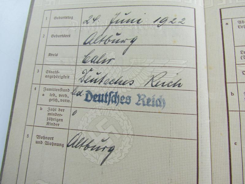 German Arbeidsbuch 2nd pattern