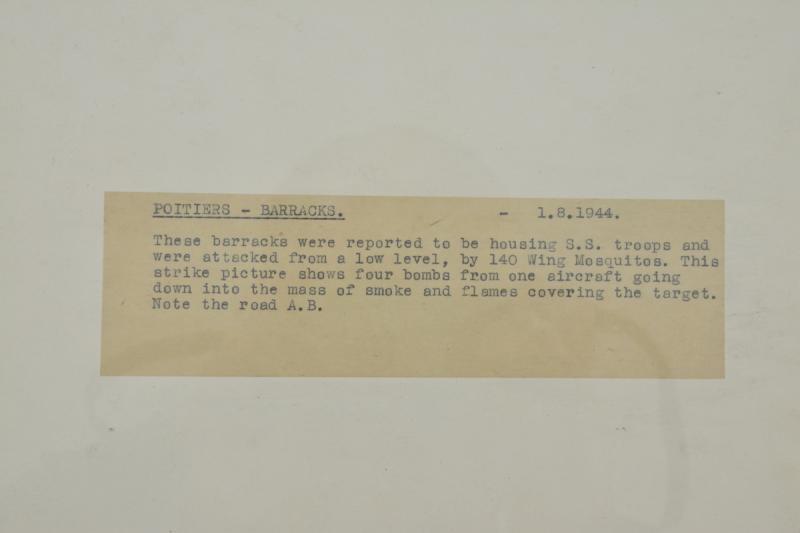 US WW2 Recon and Attack picture of Poitiers Baracks France