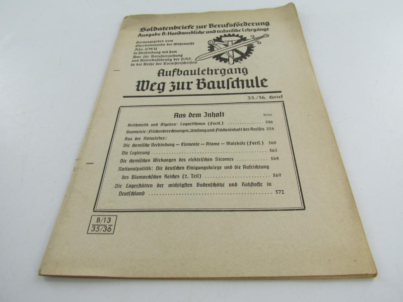 Soldatenbriefe zur Berufsförderung. Grundlehrgang