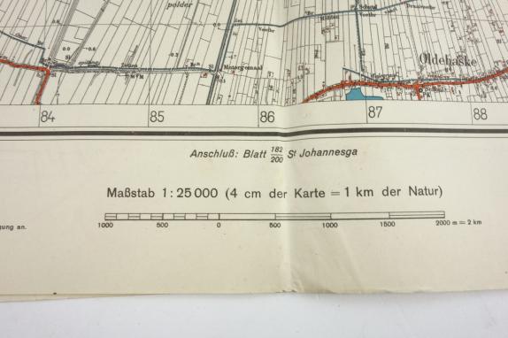 German Mapcard of 'Joure' Holland
