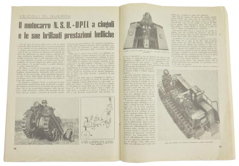 Italian Magazine 'L'Auto Italiana' April 1943