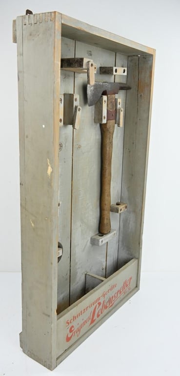 German Luftschutz-Raum Escape Set in Frame