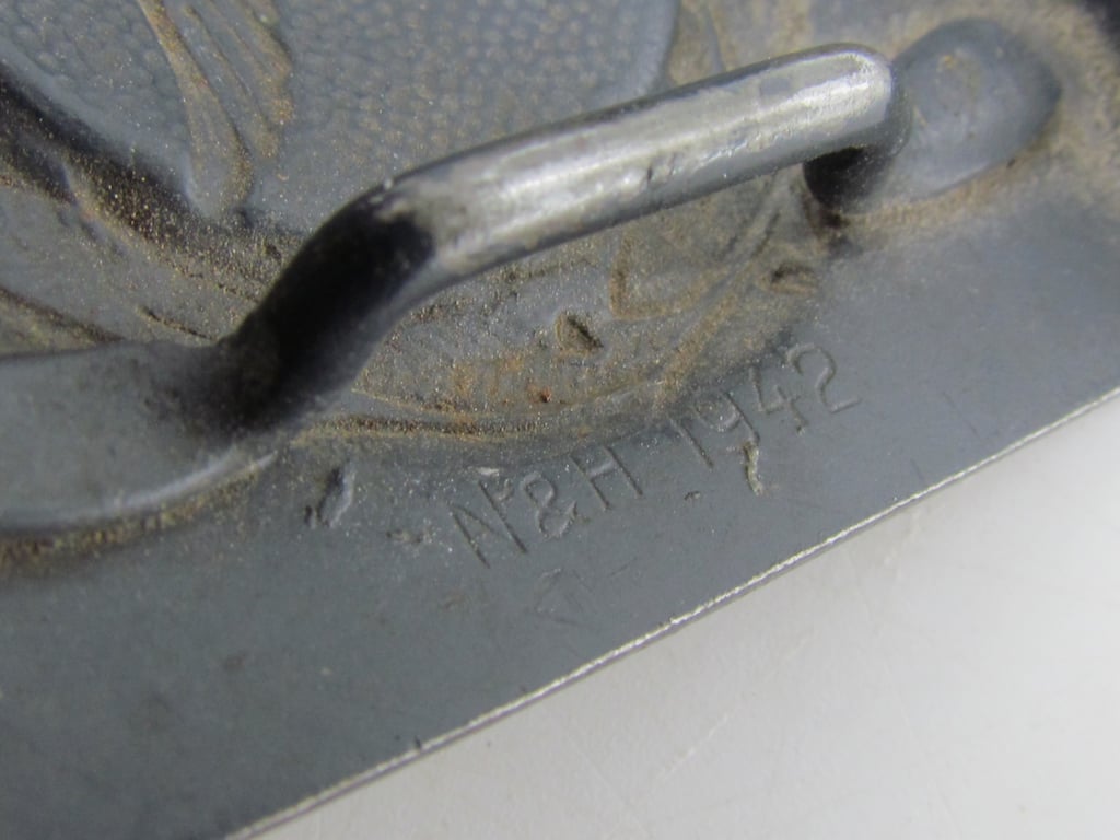 Luftwaffe steel belt buckle (N&H 1942)