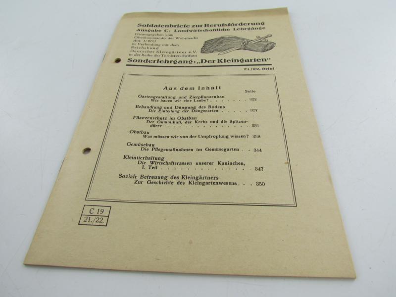 Soldatenbriefe zur Berufsförderung. Grundlehrgang