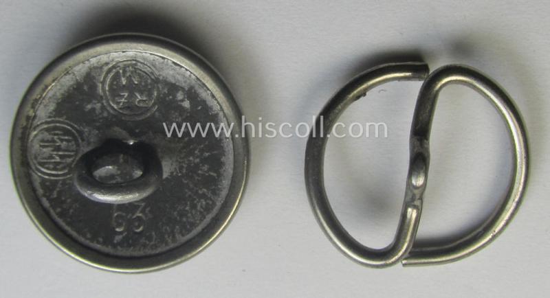 Superb - and actually rarely found! - pre-WWII-period, so-called: 'SS-Verfügungstruppen' (ie. 'SS-VT') ie. 'M34'-pattern, side-cap-'skull-button' being a maker- (ie. 'RzM SS 63'-) marked example as executed in chrome-toned metal