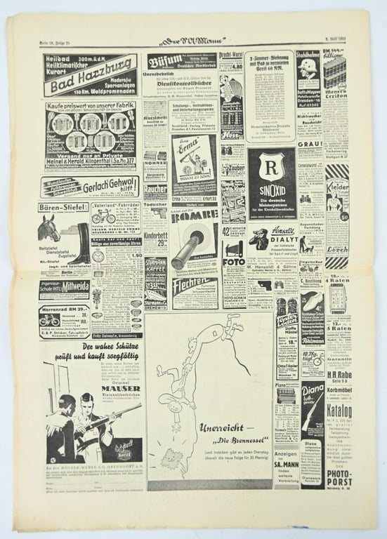 German Newspaper der SA-Mann 3 Juli 1937
