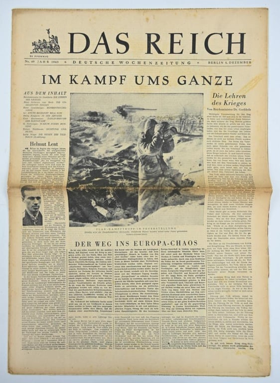 German Newspaper “Das Reich” December 1943