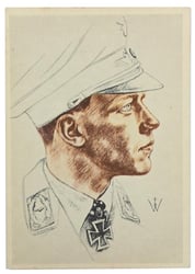 German "Willrich" Type postcard "Major Wid"