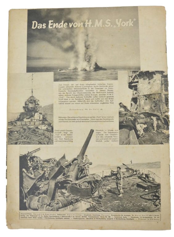 German 'Die Wehrmacht' Magazine 18 June 1941