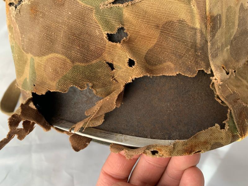 Named US M1 Front Seam Fixed Bale Helmet -Firestone-