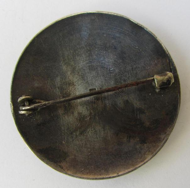 Neat - and actually rarely encountered! - so-called: RFC (ie. 'Reichsgemeinschaft freier Caritasschwestern' (or: German nurses' association) badge (ie. 'Dienstbrosche') as executed in genuine '800'-marked silver