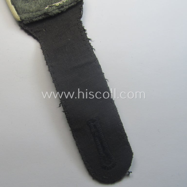 Single, Waffen-SS NCO-type shoulderstrap: 'SS-Oberscharführer' who served within the: 'SS-Infanterie-Trpn.'