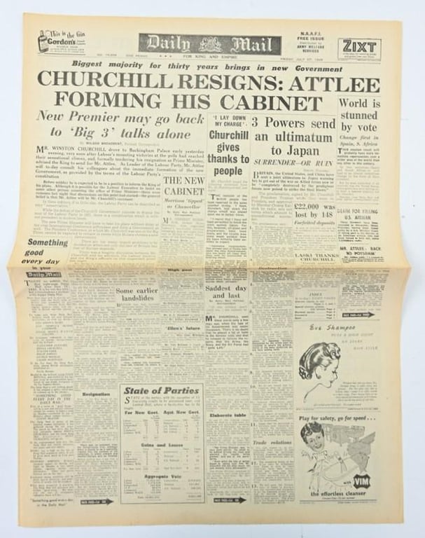 British WW2 Newspaper 'Daily Mail'