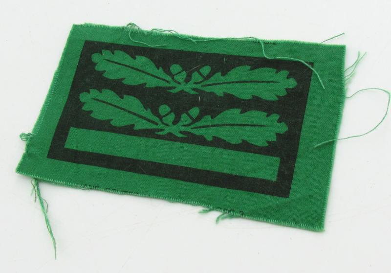 Printed Heer/Waffen-SS camouflage rank patch