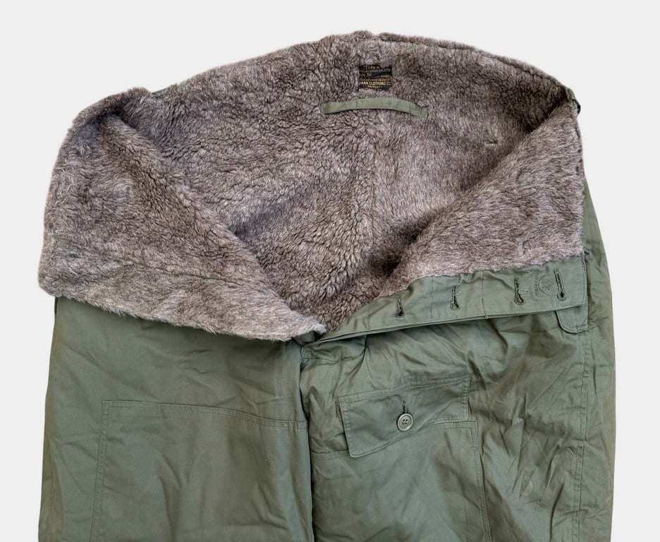 U.S. WWII Army Air Forces Type A-10 Winter Flying Trousers.