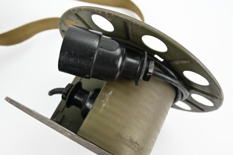 German WH Radio/ Transmitter Extension Cable Reel in Carrying Case